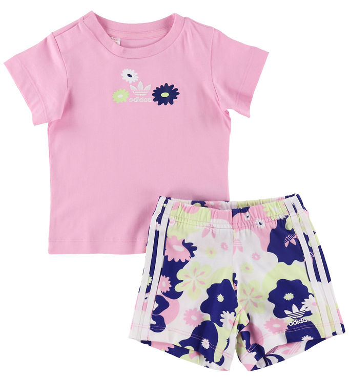 - Pink Flower True Shorts adidas Print Set Originals -