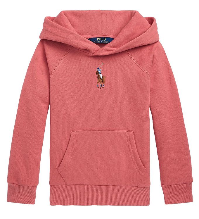 Polo Ralph Lauren Hoodie - Classic - Coral Red » Fashion Online