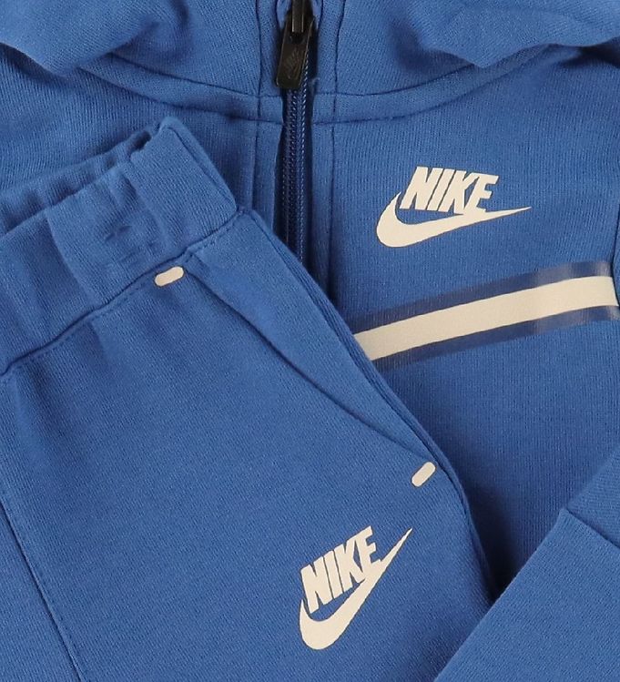 Nike Tracksuit - Cardigan/Trousers - Blocked - Marina Blue
