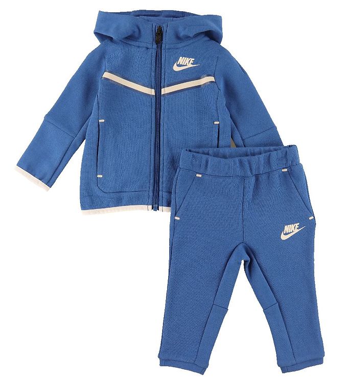 Pijnstiller reflecteren Appal Nike Tracksuit - Cardigan/Trousers - Blocked - Marina Blue