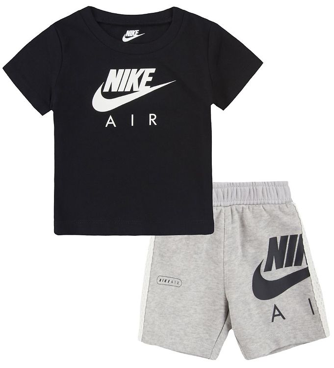 zege Beoefend Auckland Nike Shorts Set - T-shirt/Shorts - Air - Black/Grey