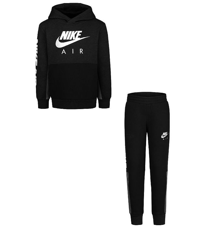 pijn Voldoen Giet Nike Sweat Set- Hoodie/Sweatpants Air - Black » Quick Shipping