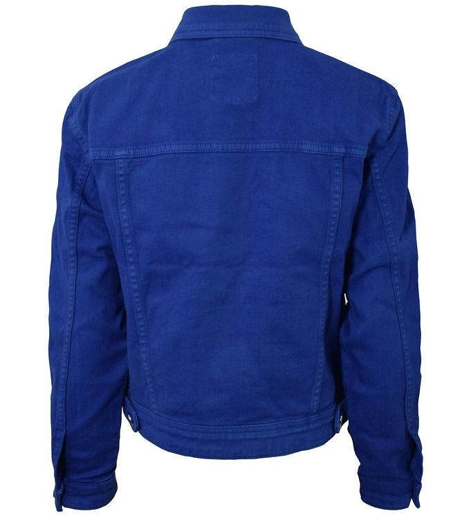 Cobalt Blue Embroidered Denim Jacket Design by Payal Jain at Pernia's Pop  Up Shop 2024