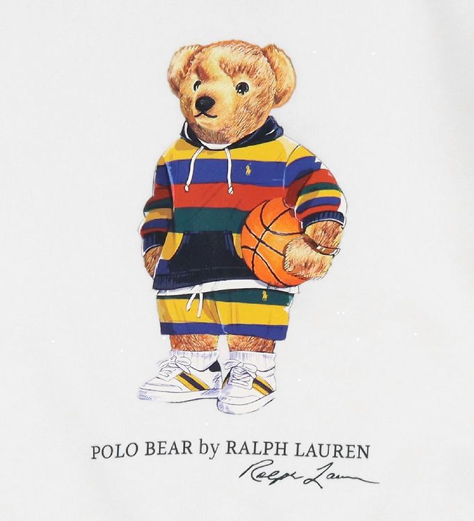 Polo Ralph Lauren Sweatshirt - Classic - White w. Soft Toy