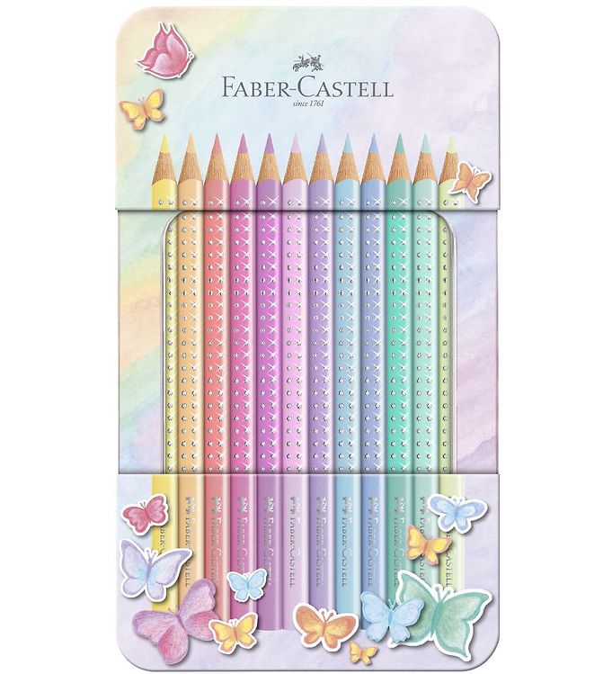 Faber-Castell Crayons de couleur - Grip - 12 pièces - Pastel