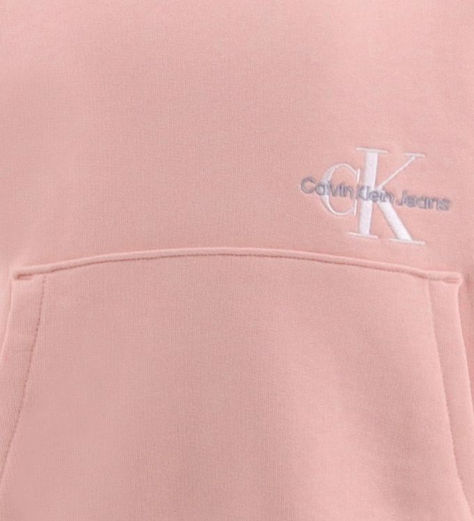 Lelie Meditatief Pessimist Calvin Klein Hoodie - Monogram Off Placed - Pink Blush