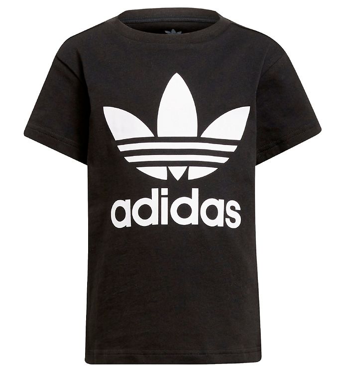 adidas Originals T-shirt - Trefoil - Black/White » ASAP Shipping