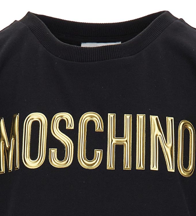 genert Ledelse vi Moschino T-shirt - Black w. Gold » Always Cheap Shipping