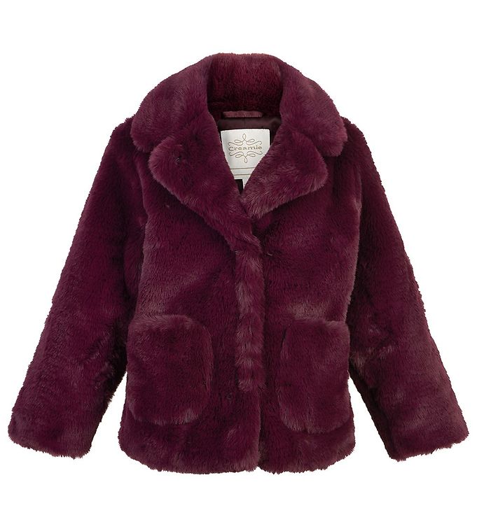 Creamie Jacket - Faux Fur - Fig » 30 Days Right of Cancellation