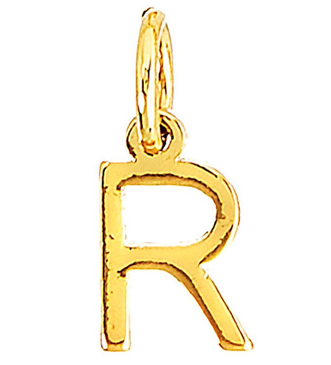 Me My Box Necklace W Letter R Gold Plated