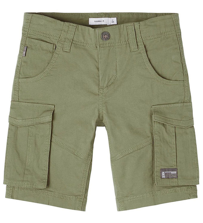 - It - Green Name NkmRyan Cargo Deep Shorts - Lichen