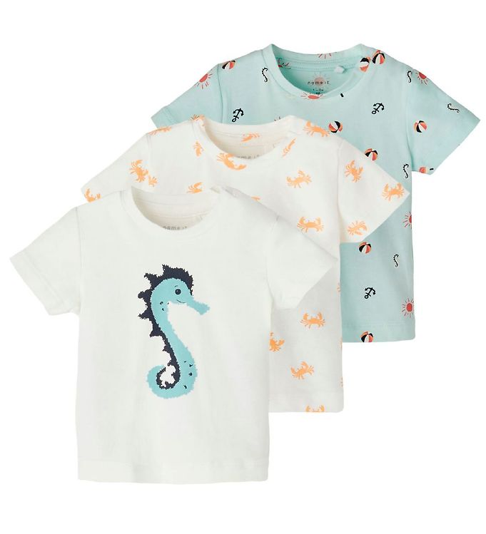 Name It T Shirt Nbmjoe 3 Pack Glacier