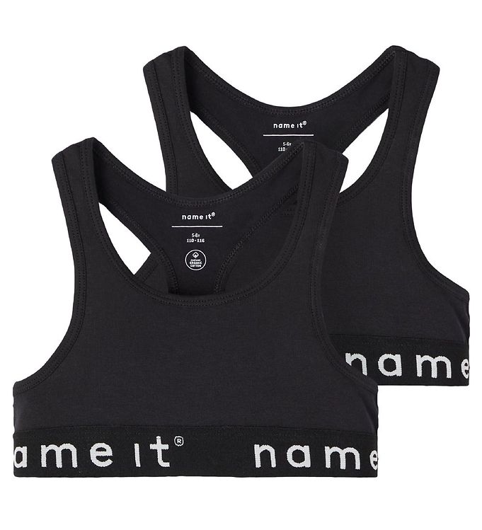 Name It Top - Noos - NkfShort - 2-Pack - Black » Prompt Shipping