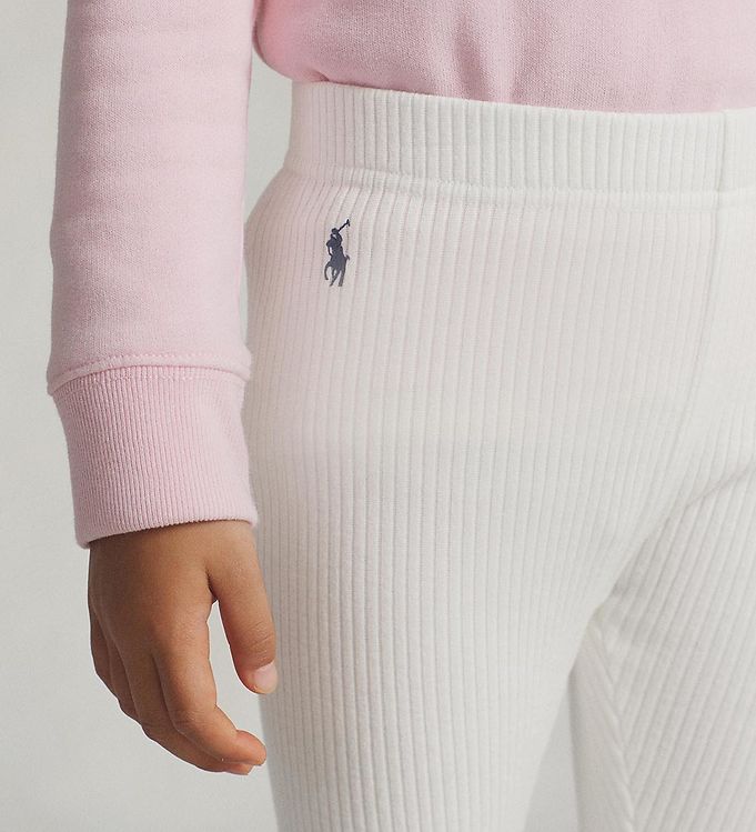 Polo Ralph Lauren Leggings Rib - Classic ll - White