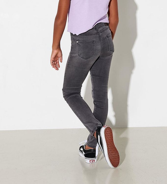 Dark grey denim jeans discount