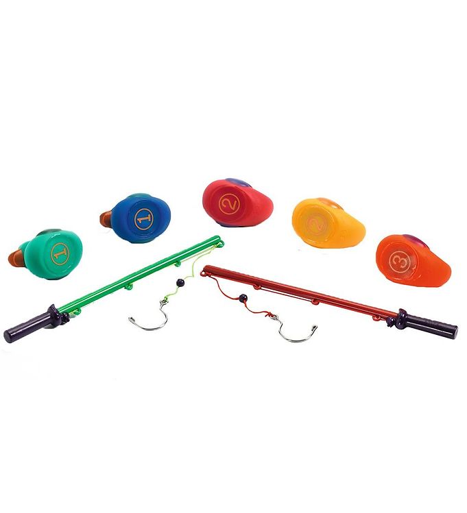 Djeco Fishing Game - Rainbow Rubber Bath Ducks » Quick Shipping