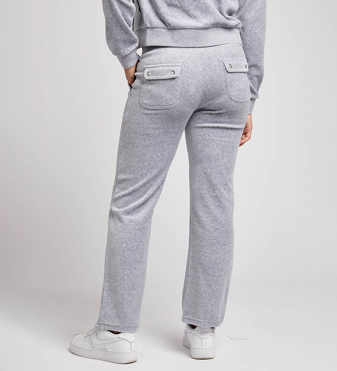 Opstå bit Panorama Juicy Couture Trousers - Velvet - Heather Grey » ASAP Shipping