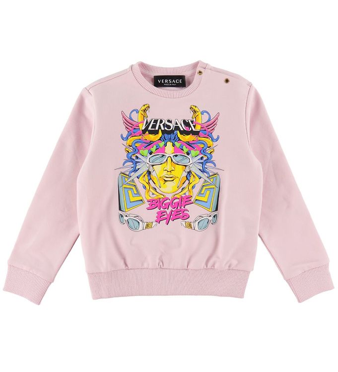 Versace Sweatshirt Pink w. Print Cheap Shipping