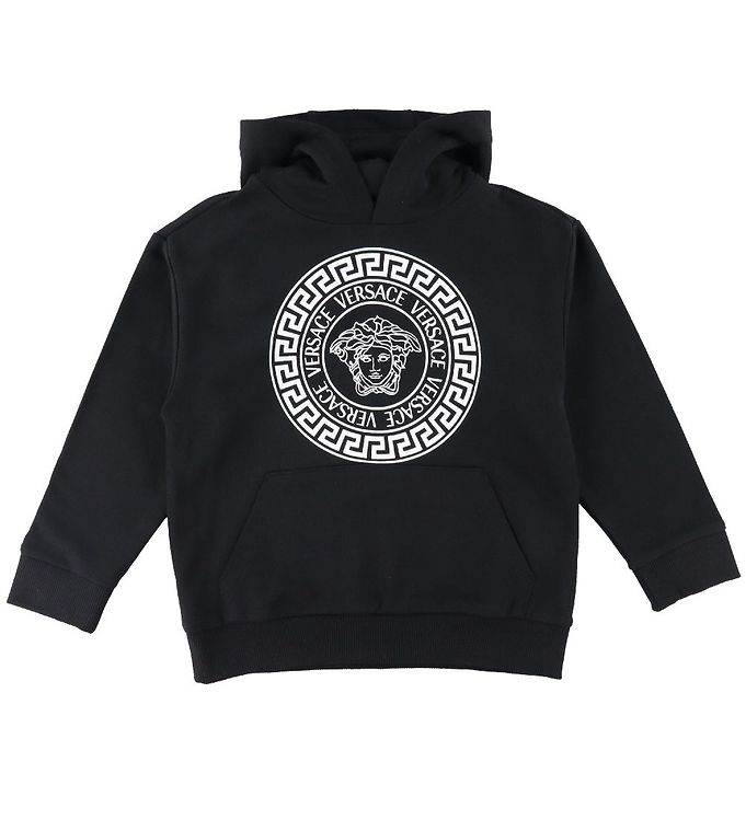Versace black hoodie clearance