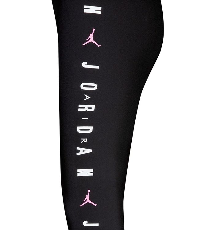 Jordan Leggings - Jumpman High-Rise - Black w. Silver