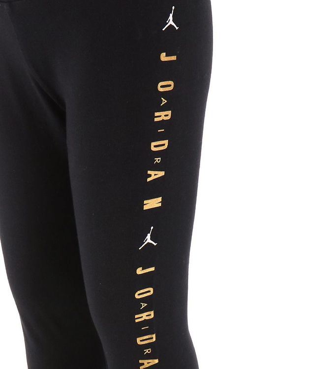 Jordan Leggings - Jumpman High-Rise - Black w. Gold