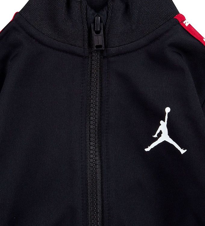 black and white jordan tracksuit