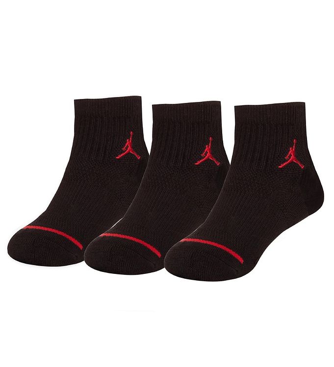 Jordan Ankle Ankle Socks - 3-Pack - Jumpman Cushioned Ankle - Bl