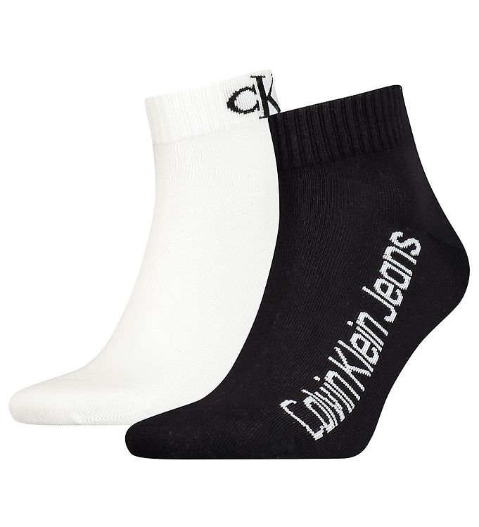 Calvin Klein Socks - 2-Pack - Quarter - Black Combo