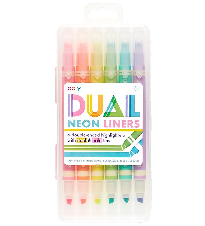 Ooly Double-Sided Markers - 8 Pcs - Pastel Liners Dual Tip Marke