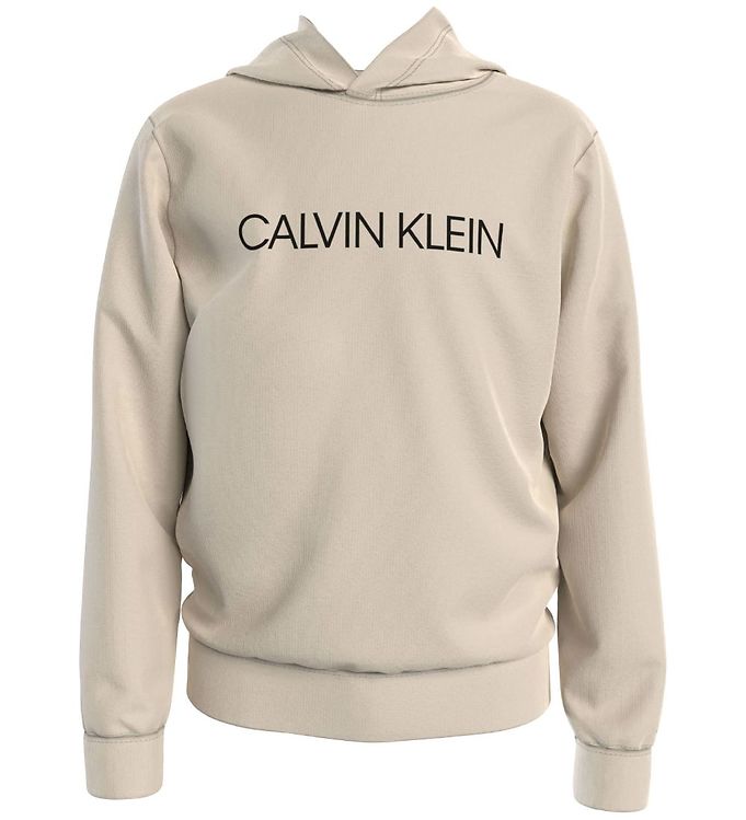 Calvin Klein Hoodie - Institutional - Muslin » Prompt Shipping