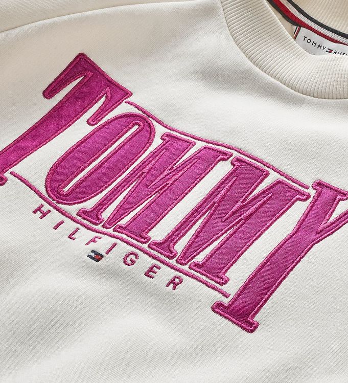 Hilfiger - Sateen Petal Logo Tommy - Tommy Sweatshirt Ivory