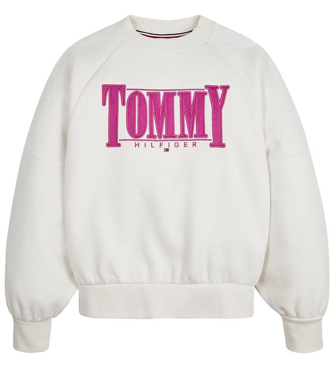 Hilfiger - - Sweatshirt Logo Ivory Sateen Tommy Tommy Petal