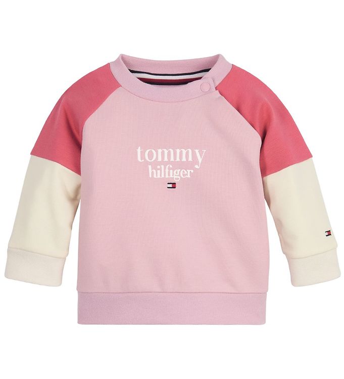 Tommy Sweatshirt - Logo Crewneck Pink
