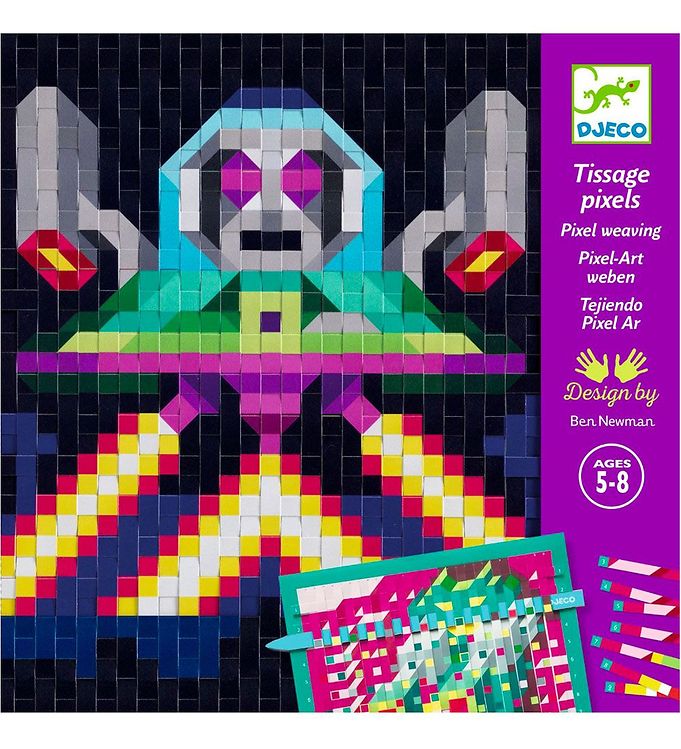 Djeco Creation Set Set - Mosaic Set - Paper - Invaders FSC Mix