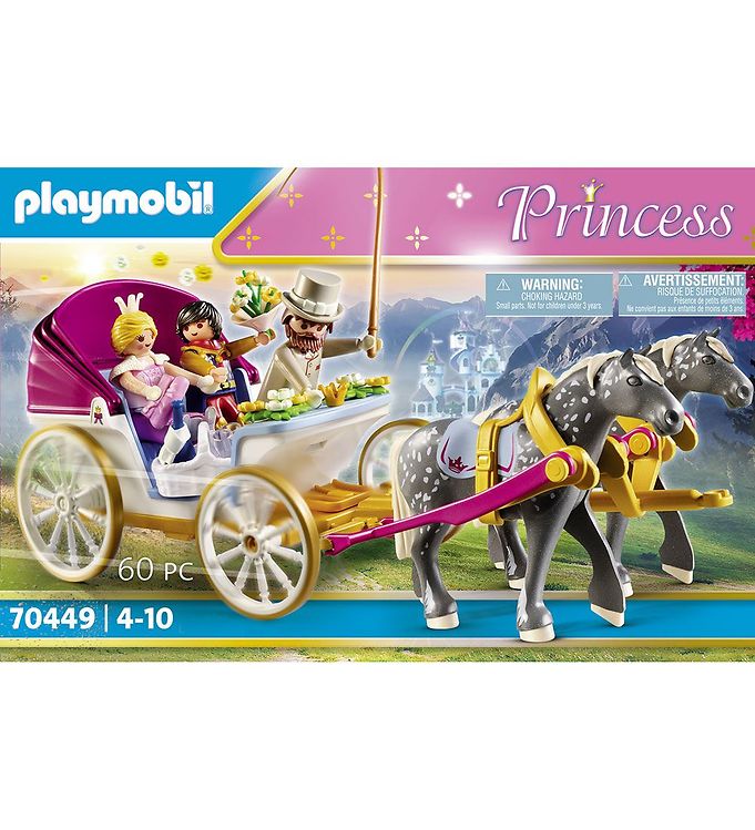 Playmobil Princess - Calèche romantique - 70449 - 60 Parties