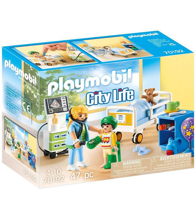 Playmobil City Life - Hospital For Kids - 70192 - 47 Parts