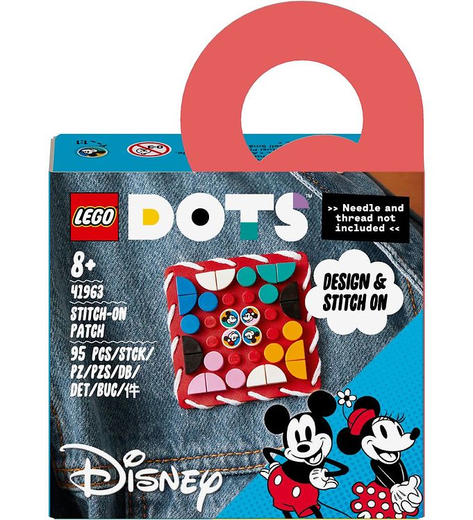 LEGO DOTS - Mickey Mouse & Minnie Mouse Stitch-on Patch 41963 