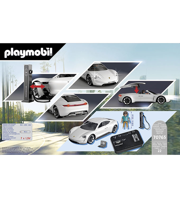 Playmobil Remote control Car - Porsche Mission E - White - 70765