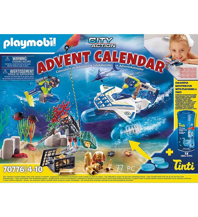 Playmobil City Action/Tinti Advent Calendar Bathing fun with M