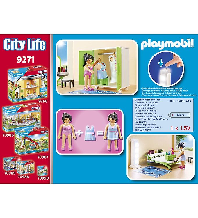 Playmobil Life Bedroom - 9271 - 38 Parts » Shipping