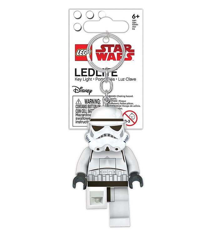 Star Wars Keychain w. Flashlight - Lego Stormtrooper