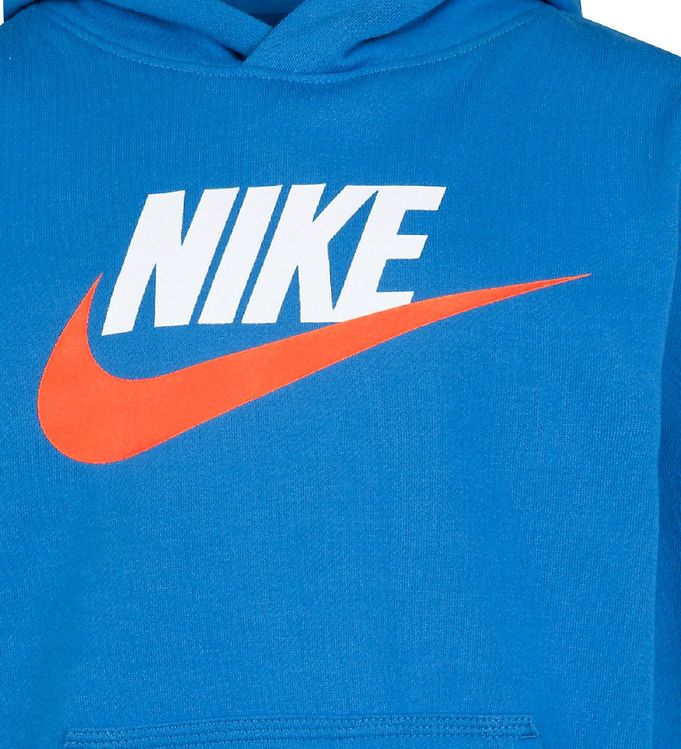 Nike club 2025 hoodie pacific blue