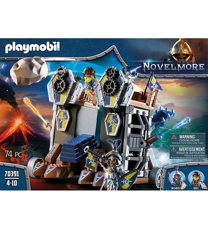 Playmobil Novelmore - Mobile Catapult Fortress - 70391 - 74 Part