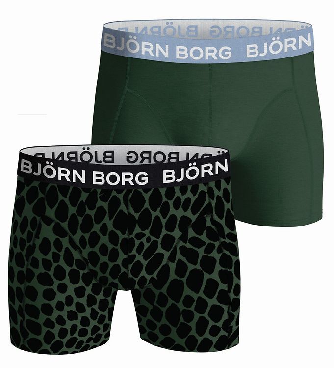vertrekken Zonnebrand Onheil Björn Borg Boxers - 2-Pack - Green/Black » Quick Shipping