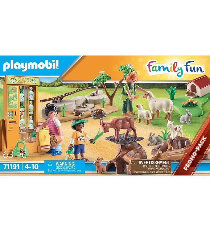 Playmobil Family Fun - Découvrez le zoo pour enfants - 71191 - 63 Parties