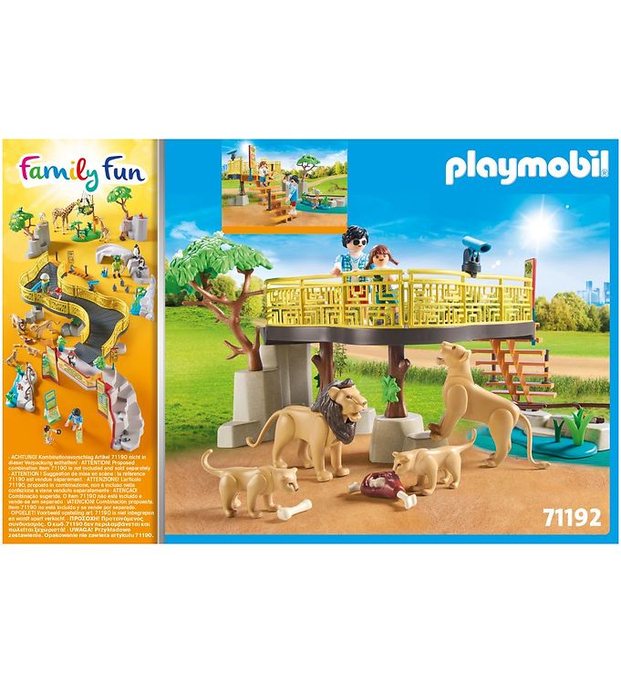 Playmobil Family Fun - Outdoor Lion Enclosure - 71192 - 58 Parts