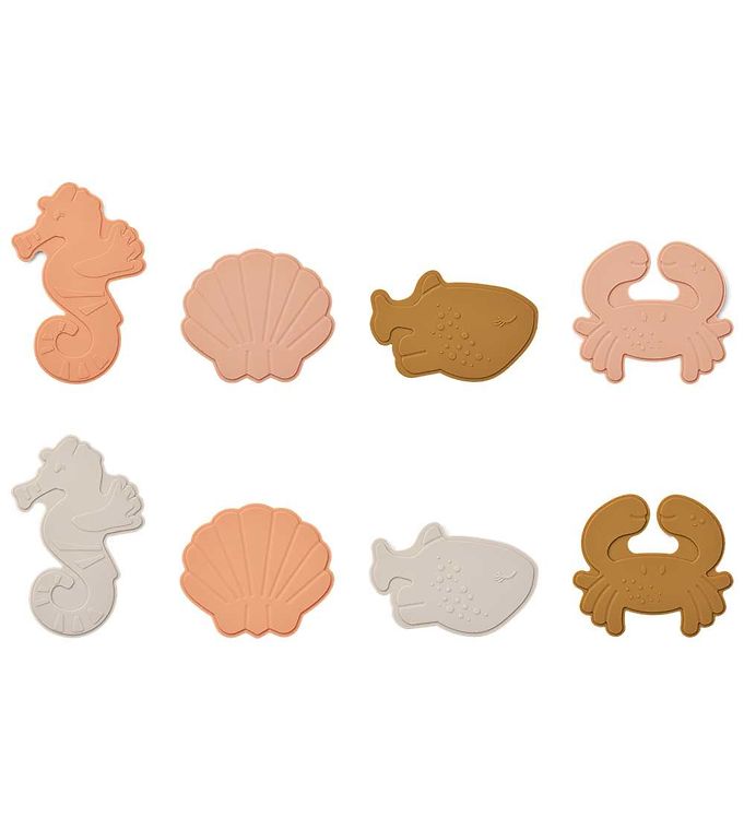 Liewood - Jouets de bain pour bébé - 5 animaux en silicone