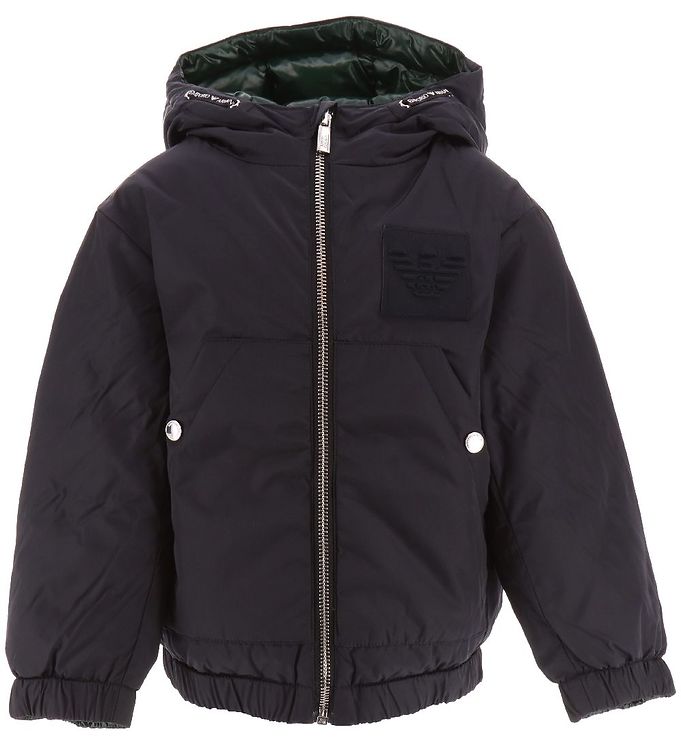 Emporio Armani Dunjacka Hållbar Marinblå/grön
