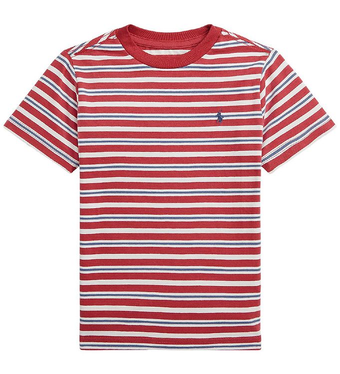Polo Ralph Lauren T-shirt - SBTS II - Red/White Striped w. Blue