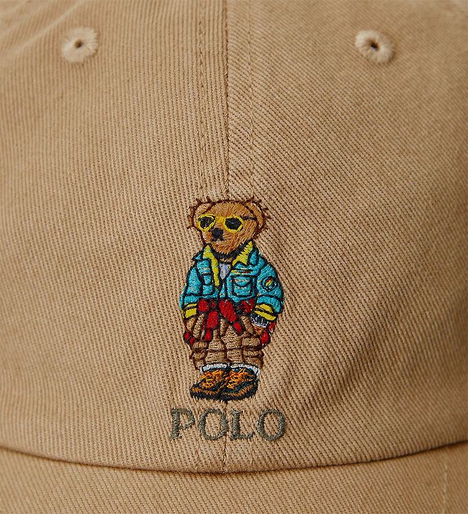 Polo Ralph Lauren Cap - - Khaki w. Bear » Shipping
